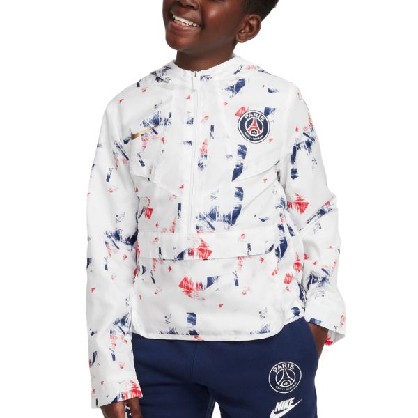 Nike Paris Saint-Germain Amplify Windrunner Boys Soccer Anorak Jacket FQ3175-100